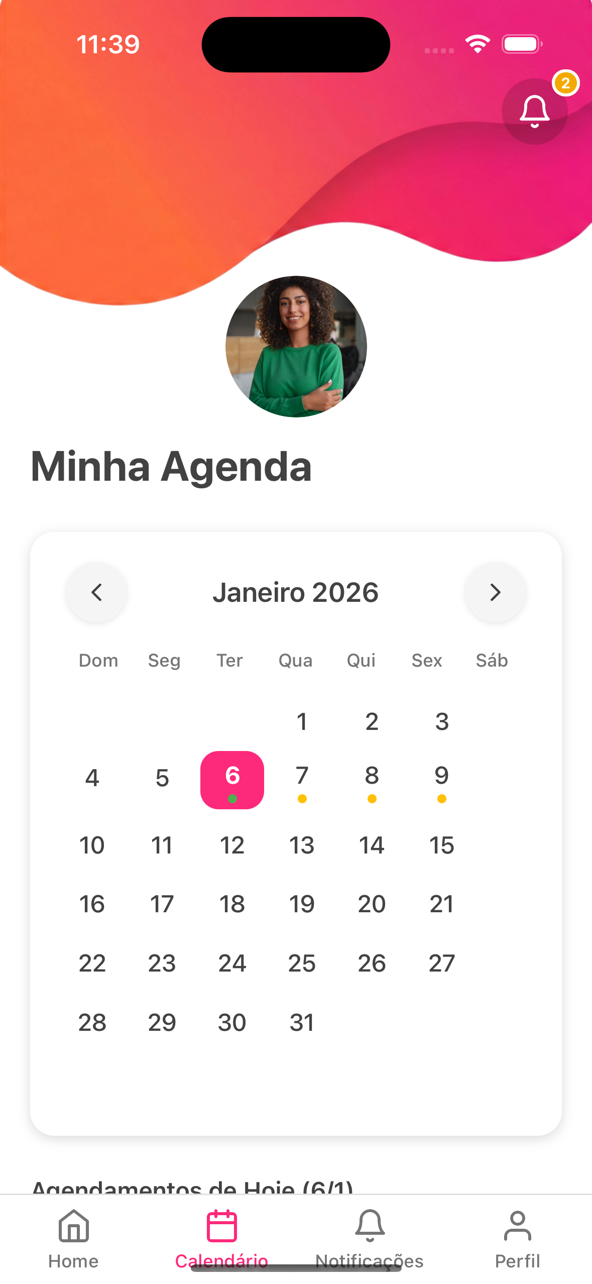 Cene App - Dashboard do Instrutor